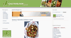 Desktop Screenshot of gasztroblogok.hu